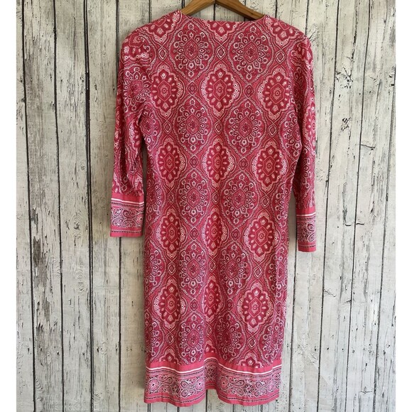 Coolibar Women Oceanside Tunic Dress Size S Pink UPF 50+ Beachy Vacation Coverup - Picture 7 of 12
